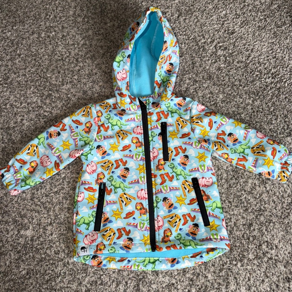 George Hats Disney Toy Story Softshell Fleece Lined Hooded Jacket Blue 6-12mo